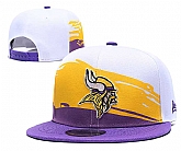 Vikings Team Logo White Adjustable Hat GS,baseball caps,new era cap wholesale,wholesale hats
